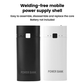 DIY 2x18650 Φορητή θήκη φορτιστή μπαταρίας Power Bank Box Kit 5V 2A TYPE-C Κινητό τροφοδοτικό Περίβλημα Αντισύνδεση αντίστροφης