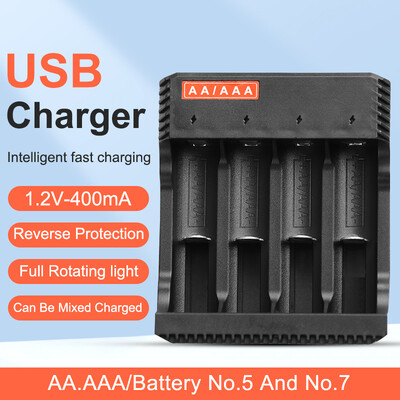 2/4/8 utora AA/AAA punjač baterija nikal hidrogen punjiva baterija USB izlaz podrška Prepunjavanje Zaštita od svjetla