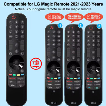 Αντικατάσταση Voice Magic Remote Control για LG Smart TV 2021-2023 με Pointer Flying Mouse με Netflix/Prime Video/Sling/Alexa