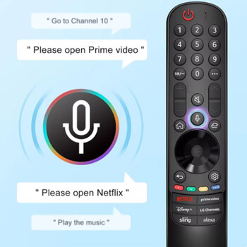 Αντικατάσταση Voice Magic Remote Control για LG Smart TV 2021-2023 με Pointer Flying Mouse με Netflix/Prime Video/Sling/Alexa