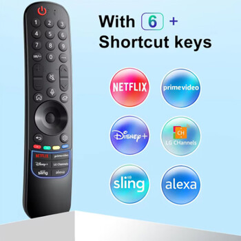 Αντικατάσταση Voice Magic Remote Control για LG Smart TV 2021-2023 με Pointer Flying Mouse με Netflix/Prime Video/Sling/Alexa