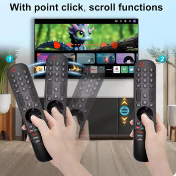 Αντικατάσταση Voice Magic Remote Control για LG Smart TV 2021-2023 με Pointer Flying Mouse με Netflix/Prime Video/Sling/Alexa