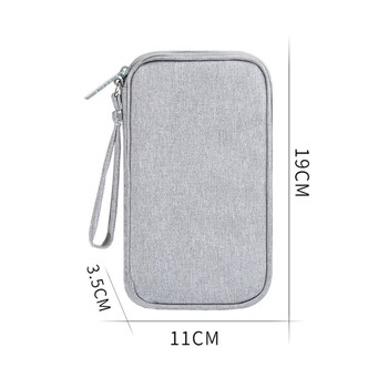 Ανθεκτική τσάντα αποθήκευσης Pouch Polyester Power Bank Mini Protable προστατευτική θήκη μεταφοράς για ακουστικά κινητά τηλέφωνα Δεδομένα C