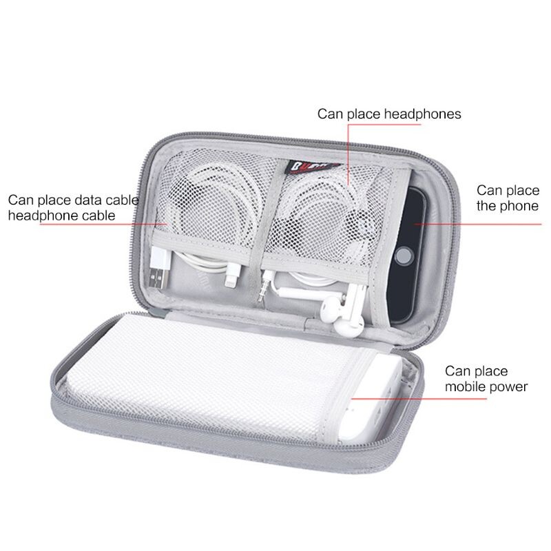 Izdržljiva poliesterska torbica Power Bank torbica za pohranu Mini prenosiva putna zaštitna torbica za nošenje za slušalice mobitela Data C