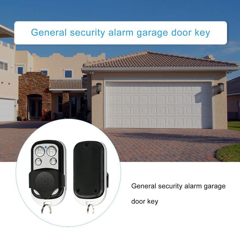 Universaalne 4 nupuga garaažiukse avaja kaugjuhtimispult 433MHZ kloon fikseeritud õppega veerev koodi paljundusaparaat garaaži kaugjuhtimispult