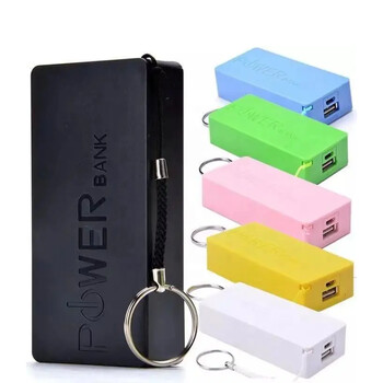 1/2 Υποδοχές 18650 Θήκη Power Bank Θήκη 5V 1A USB φόρτισης μπαταρίας Mini Kit Storage Κουτί DIY για έξυπνο τηλέφωνο MP3 Ηλεκτρονική φόρτιση