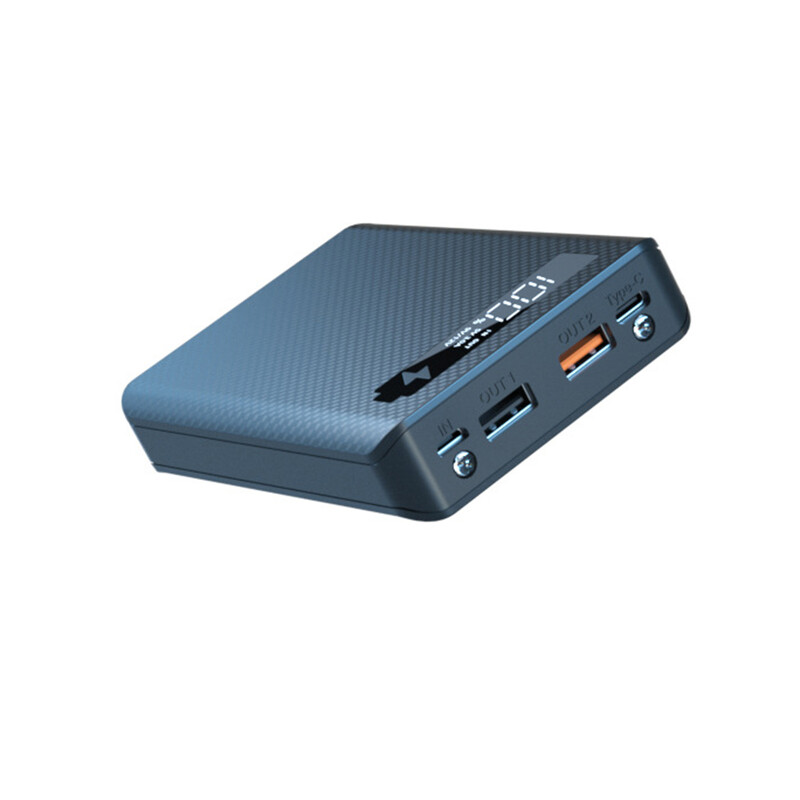 5*18650 akumuliatoriaus maitinimo bloko dėklas Greito įkrovimo USB tipo C „pasidaryk pats“ korpusas, nuimamas nešiojamas dizaino plokščia galvutė