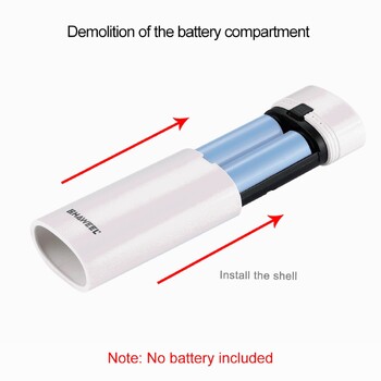 HAWEEL DIY 2x 18650 Battery (Δεν Περιλαμβάνεται) 5600mAh Power Bank Shell Box με έξοδο USB & ένδειξη