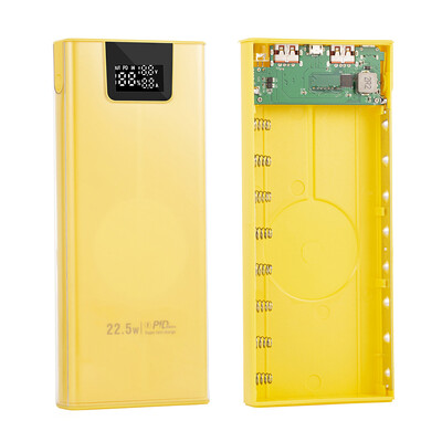 8x18650 22,5 W kućište za baterije s brzim punjenjem, odvojivo mobilno napajanje, bez lemljenja, školjke prijenosnih vanjskih kutija