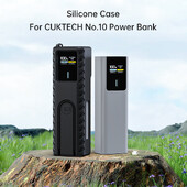 Silikonska torbica za CUKTECH No.10 Power Bank Brzi punjač Anti-Lost Sim Card Eject Pin Needle Torbica za pohranu USB C kabela Organizator