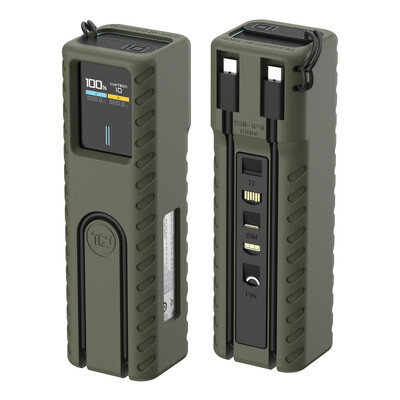 Silikonska torbica za CUKTECH No.10 Power Bank Brzi punjač Anti-Lost Sim Card Eject Pin Needle Torbica za pohranu USB C kabela Organizator