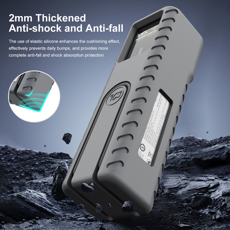 Silikonska torbica za CUKTECH No.10 Power Bank Brzi punjač Anti-Lost Sim Card Eject Pin Needle Torbica za pohranu USB C kabela Organizator