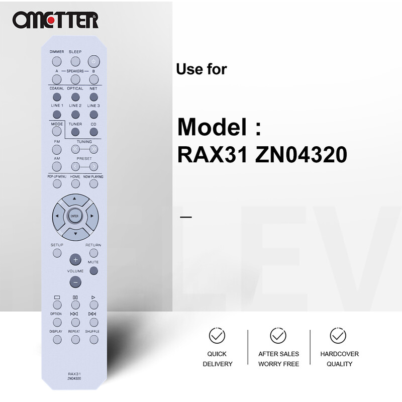 RAX31 ZN04320 Prikladno za daljinski upravljač Yamaha AV prijemnika RN301 R-N301BL RN301BL R-N301
