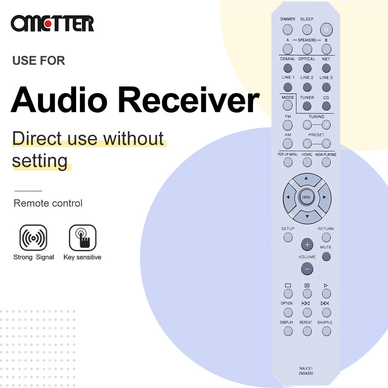 RAX31 ZN04320 Prikladno za daljinski upravljač Yamaha AV prijemnika RN301 R-N301BL RN301BL R-N301