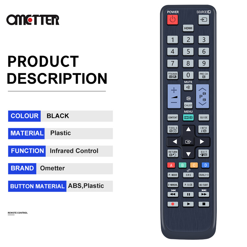 AA59-00465A Kaugjuhtimispult Samsungi telerile UA22D5000NM UA40D5500RM UA32D4000NMXRD UA46D5000PM HE40A HE46A T22A350 T27A550