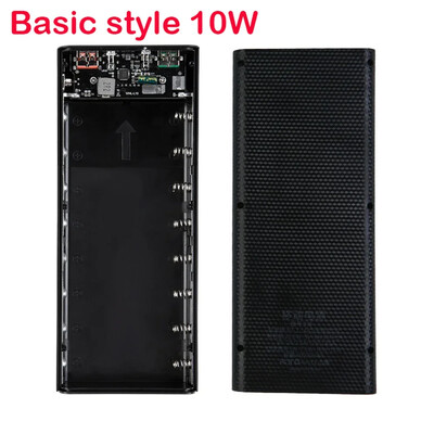 21700 Фенерче Батерия Зарядно устройство Кутия Power Bank Държач Направи си сам Shell Case Dual USB 8x21700 Battery Shell Storage Organize