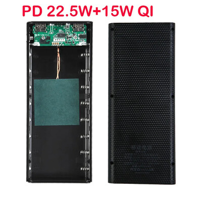 21700 Фенерче Батерия Зарядно устройство Кутия Power Bank Държач Направи си сам Shell Case Dual USB 8x21700 Battery Shell Storage Organize