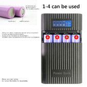 DIY 18650 punjač Power Box LCD digitalni zaslon Prijenosni kutije Power Bank za brzo punjenje Dvostruki USB izlaz za punjivu bateriju