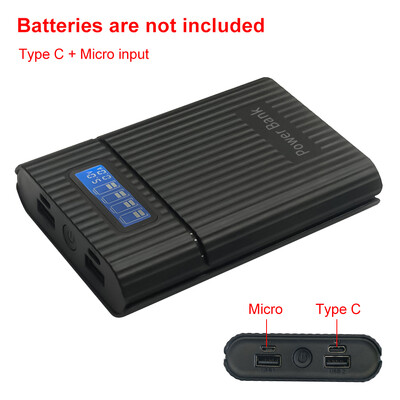 DIY 18650 punjač Power Box LCD digitalni zaslon Prijenosni kutije Power Bank za brzo punjenje Dvostruki USB izlaz za punjivu bateriju