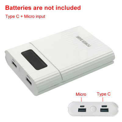 DIY 18650 punjač Power Box LCD digitalni zaslon Prijenosni kutije Power Bank za brzo punjenje Dvostruki USB izlaz za punjivu bateriju