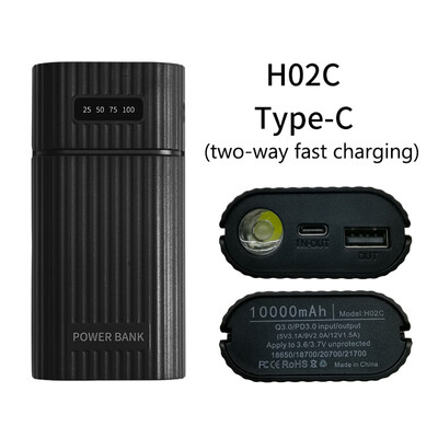 DIY 18650 punjač Power Box LCD digitalni zaslon Prijenosni kutije Power Bank za brzo punjenje Dvostruki USB izlaz za punjivu bateriju