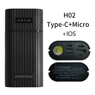 DIY 18650 punjač Power Box LCD digitalni zaslon Prijenosni kutije Power Bank za brzo punjenje Dvostruki USB izlaz za punjivu bateriju