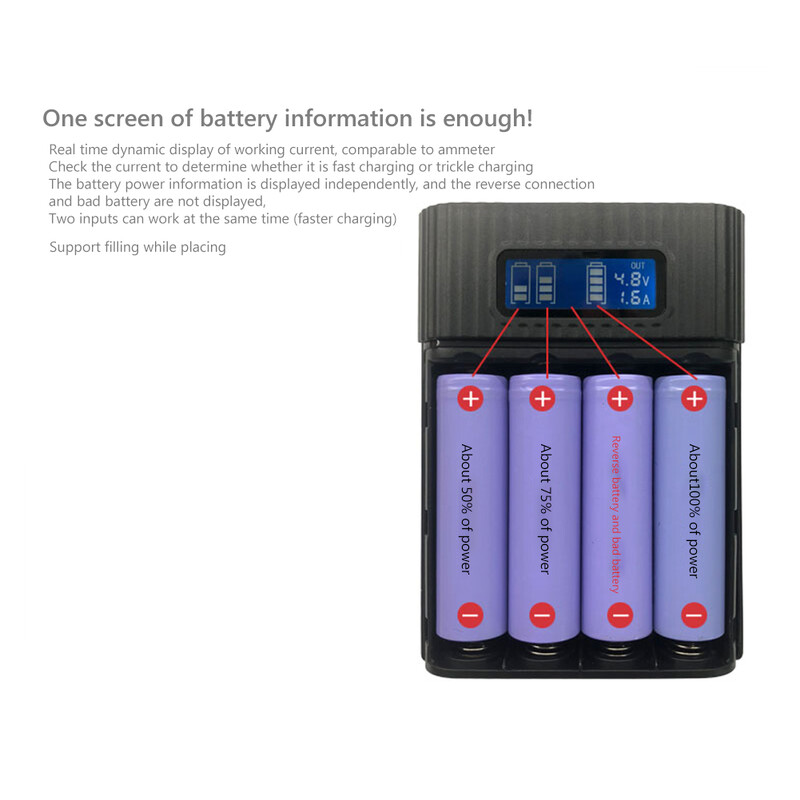 DIY 18650 punjač Power Box LCD digitalni zaslon Prijenosni kutije Power Bank za brzo punjenje Dvostruki USB izlaz za punjivu bateriju