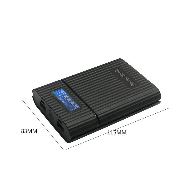 DIY 18650 punjač Power Box LCD digitalni zaslon Prijenosni kutije Power Bank za brzo punjenje Dvostruki USB izlaz za punjivu bateriju