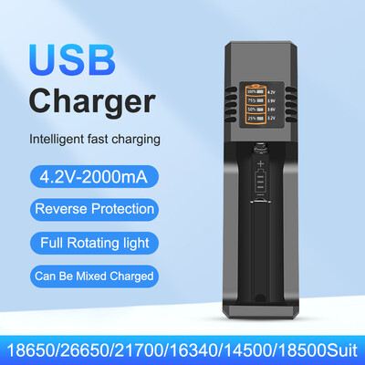 18650 punjač baterija za 18350 26650 16340 14500 18500 1/2/4 utora 18650 držač litijske baterije univerzalni USB pametni punjač