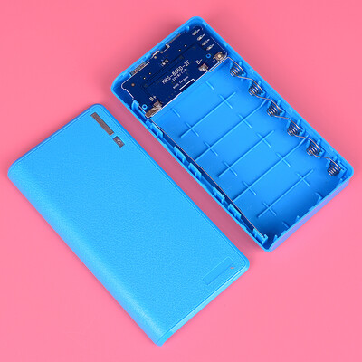 20000mAh двоен usb power bank калъф комплект 6X 18650 зарядно за батерии Направи си кутия за телефон