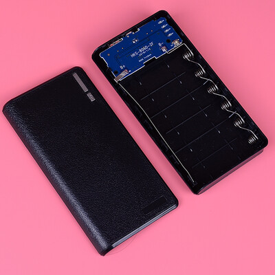 20000mAh двоен usb power bank калъф комплект 6X 18650 зарядно за батерии Направи си кутия за телефон