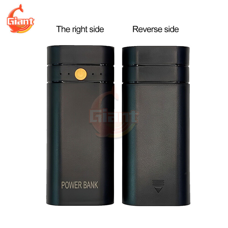 2X 18650 akumuliatoriaus įkroviklio dėklas USB maitinimo bloko dėklo rinkinys „pasidaryk pats“ greito įkrovimo maitinimo bloko korpuso dėklo dėžutė Nešiojama įkrovimo laikymo dėžutė