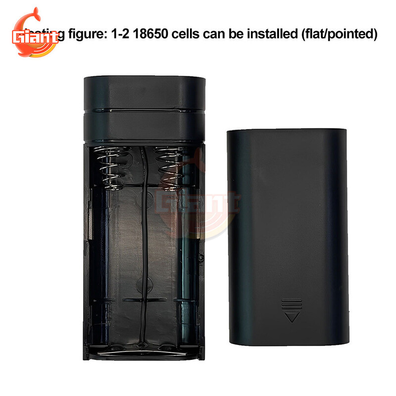 2X 18650 akumuliatoriaus įkroviklio dėklas USB maitinimo bloko dėklo rinkinys „pasidaryk pats“ greito įkrovimo maitinimo bloko korpuso dėklo dėžutė Nešiojama įkrovimo laikymo dėžutė