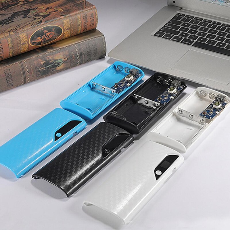 „Power Bank“ dėklas Naudingas LED skaitmeninis ekranas Telefonas „Power Bank“ 5 sekcijų 18650 telefono „Power Bank Shell“ namų tiekimas