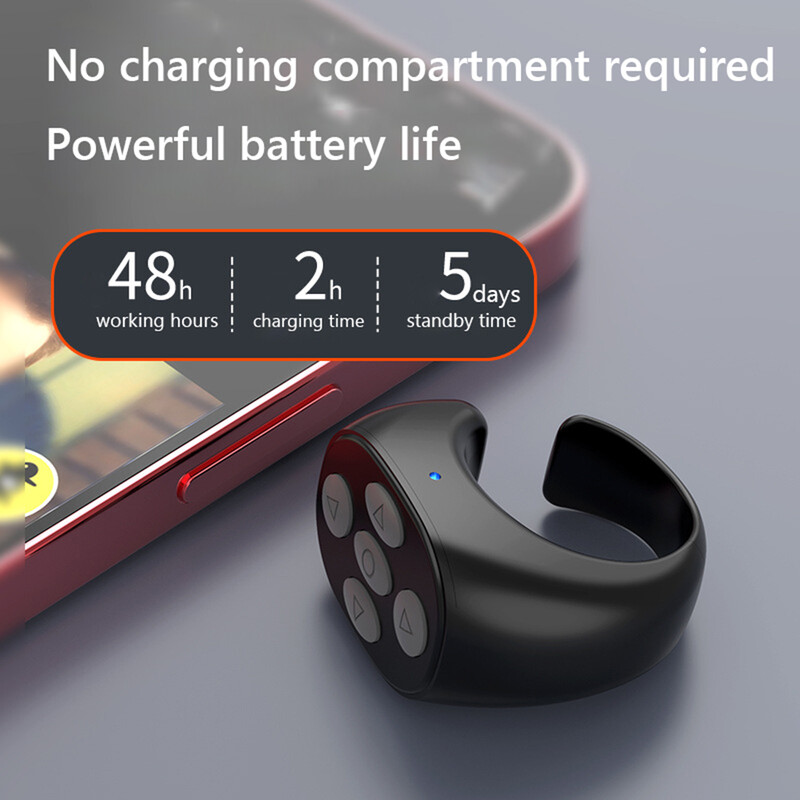 Okretač stranica na daljinskom upravljaču, Bluetooth-kompatibilan 5.3 zatvarač kamere, automatski kliker, uređaj za dodirivanje zaslona telefona za Kindle Paperwhite