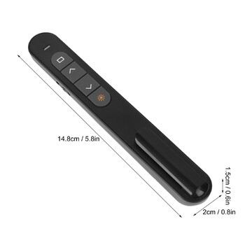 Παρουσίαση Wireless Presenter Remote Control Presentation Click Pointer Portable PPT Clicker Page Turning Pen for Classroom Office