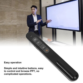 Παρουσίαση Wireless Presenter Remote Control Presentation Click Pointer Portable PPT Clicker Page Turning Pen for Classroom Office