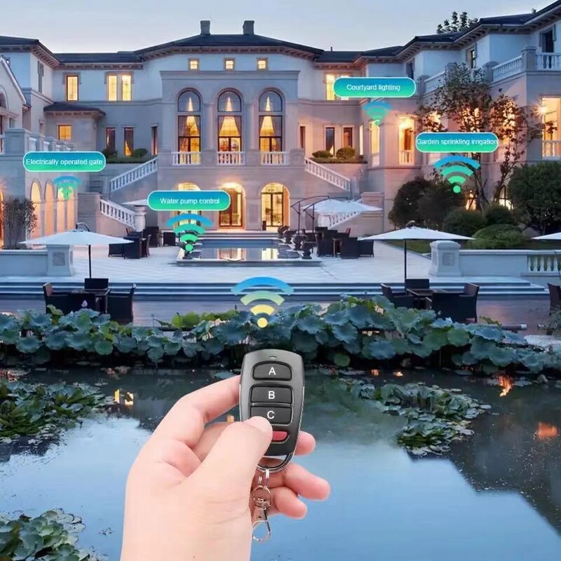 Juhtmeta RF 433mhz kaugjuhtimispuldi koodi kopeerimise garaažiukse värava paljundusaparaat 433 MHz võtmepuldi avaja