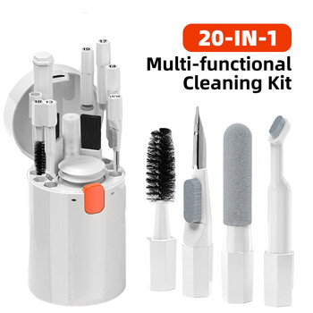 20 in 1/8 in 1 Cleaner Kit Ακουστικά ψηφιακής φωτογραφικής μηχανής Εργαλείο καθαρισμού κινητού τηλεφώνου Πληκτρολόγιο φορητού υπολογιστή Καθαρό Σετ στυλό Clean Brush Puller