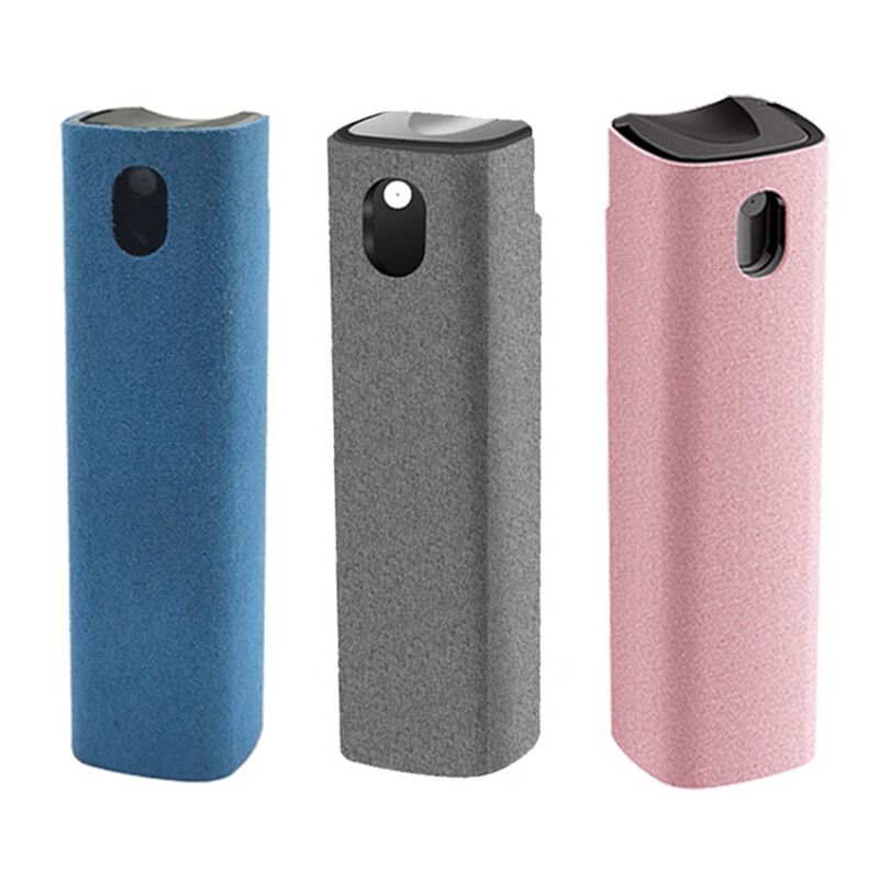 2-ühes telefoniekraani puhastusvahend pihustatav arvuti mobiiltelefoni ekraani tolmueemaldusvahend mikrokiudlapp iPhone`i jaoks Apple Polish