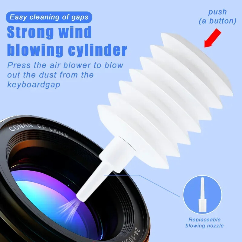 20-ühes multifunktsionaalne arvutipuhastuskomplekt Kaasaskantav puhastuspliiats Mobiiltelefoni ekraani puhastustööriist Klahvikorgi tõmbamiskomplekt