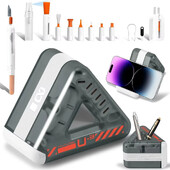 Puhastushari iPhone Airpodidele Telefoni pesa laadimisport Kõrvaklappide puhastuspulk Sülearvuti klaviatuur Digikaamera objektiivi puhastuskomplekt