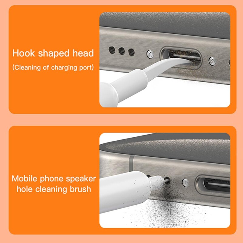 32-ühes arvutiklaviatuuri puhastusharja komplekt Multifunktsionaalne telefon Sülearvuti kõrvaklappide puhastusvahendid Puhastusvahendi klahvikorgi tõmmitsa komplekt