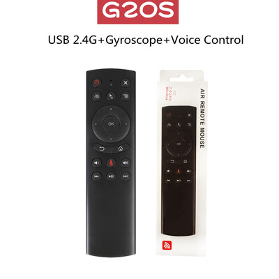 G20 BTS Plus Telecomandă vocală inteligentă 2.4G Wireless Backlit BT5.0 Air Mouse Giroscop IR Learning pentru Android TV Box G20S PRO
