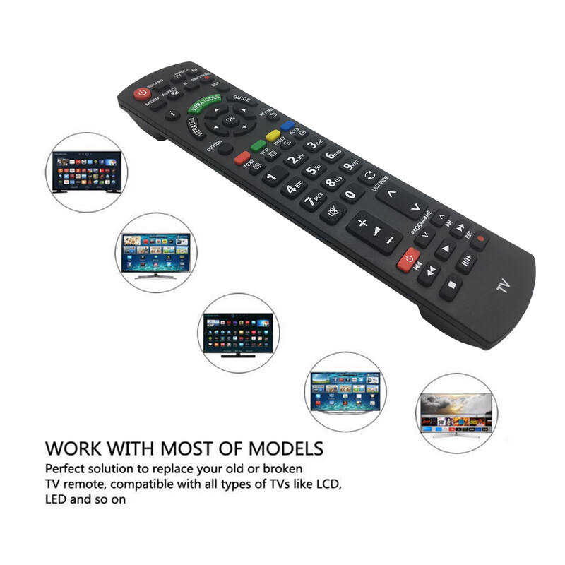 Ново резервно дистанционно управление за телевизор N2QAYB000487 за Panasonic LCD LED плазмени телевизори Viera