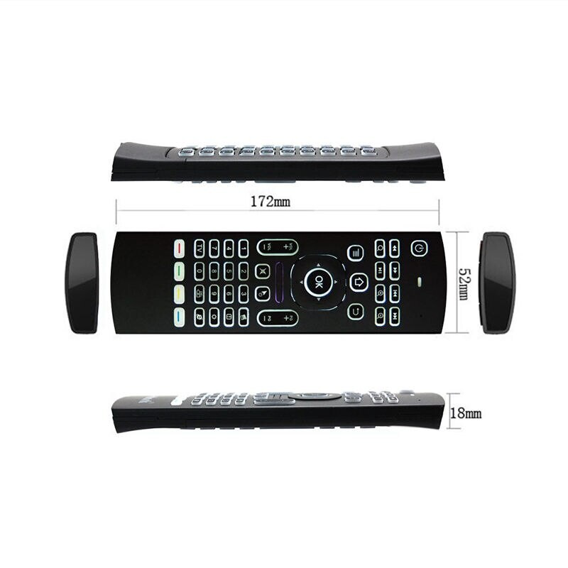 MX3 Air Mouse s pozadinskim osvjetljenjem Daljinski upravljač 2.4G RF bežična tipkovnica za Android TV Box X96 Mini H96 MAX za pametni dom