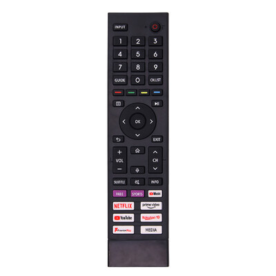 Резервно ERF3A80 ново инфрачервено дистанционно управление за Hisense 4k UHD телевизор с бутони за бърз достъп - не е необходима настройка