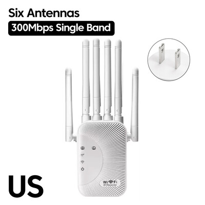300Mbps belaidis WiFi kartotuvas 2.4G signalo maršrutizatorius 6 antenos tinklo stiprintuvas kartotuvas WiFi signalo dangtelio plėstuvo diapazono WIFI Boo