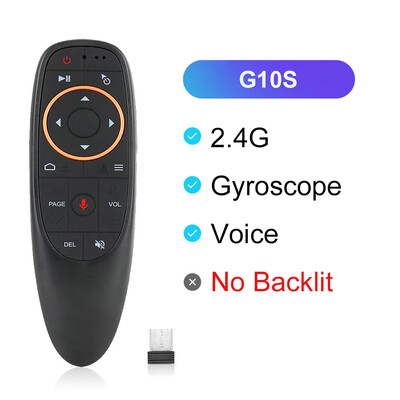 G10S 2.4G Air Mouse fără fir G10S PRO Telecomandă vocală Giroscop IR Learning G10SPRO BT pentru Android TV Box