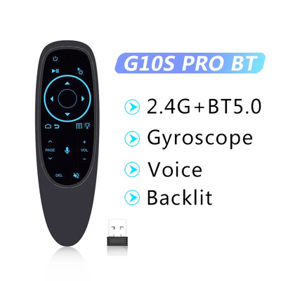 G10S 2.4G Air Mouse fără fir G10S PRO Telecomandă vocală Giroscop IR Learning G10SPRO BT pentru Android TV Box
